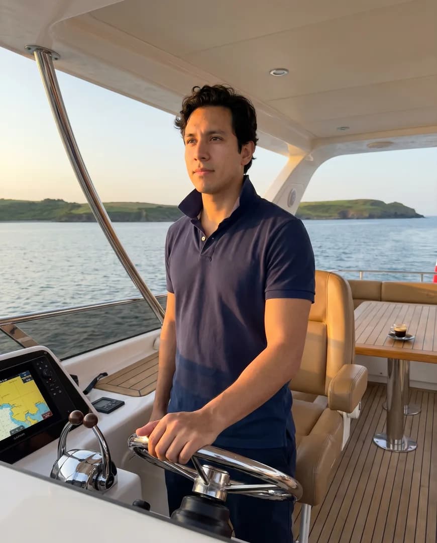 Flybridge sebuah yacht