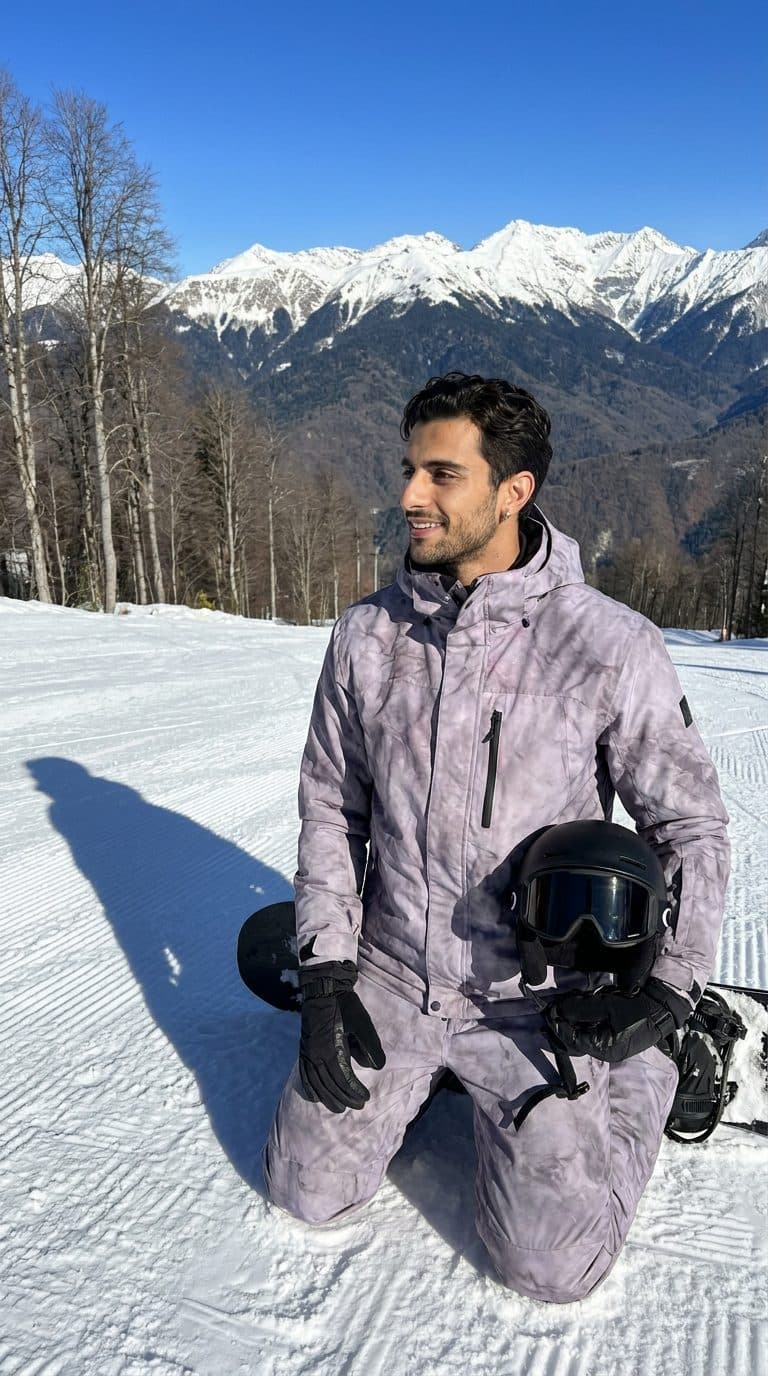 Puncak bersalju untuk snowboard, salah satu scene yang bisa kamu pilih